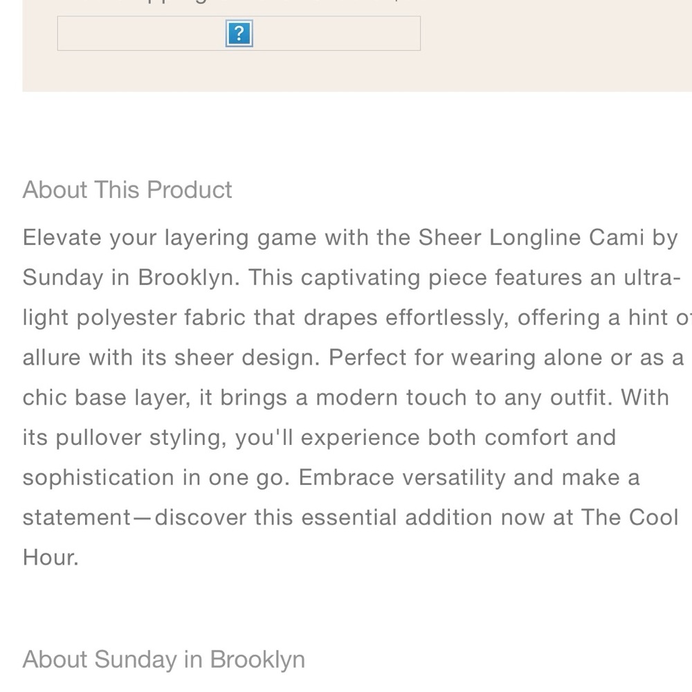 Sunday in Brooklyn Sheer Longline Cami in Orange - O/S - Picture 13 of 13